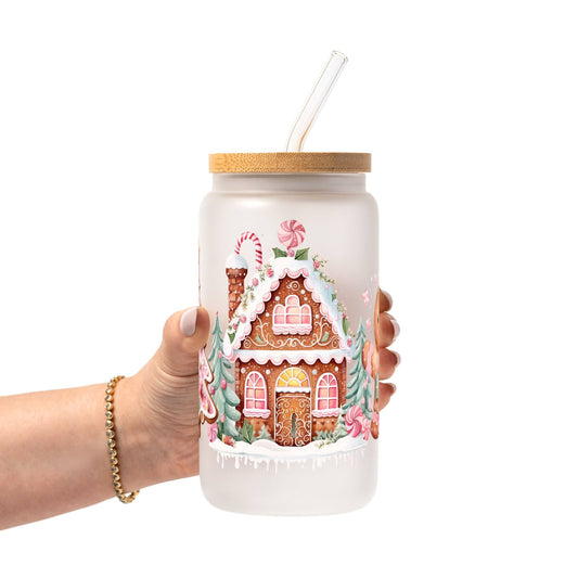 Cozy Christmas Vibes Glass Cup, Mug & Tumbler