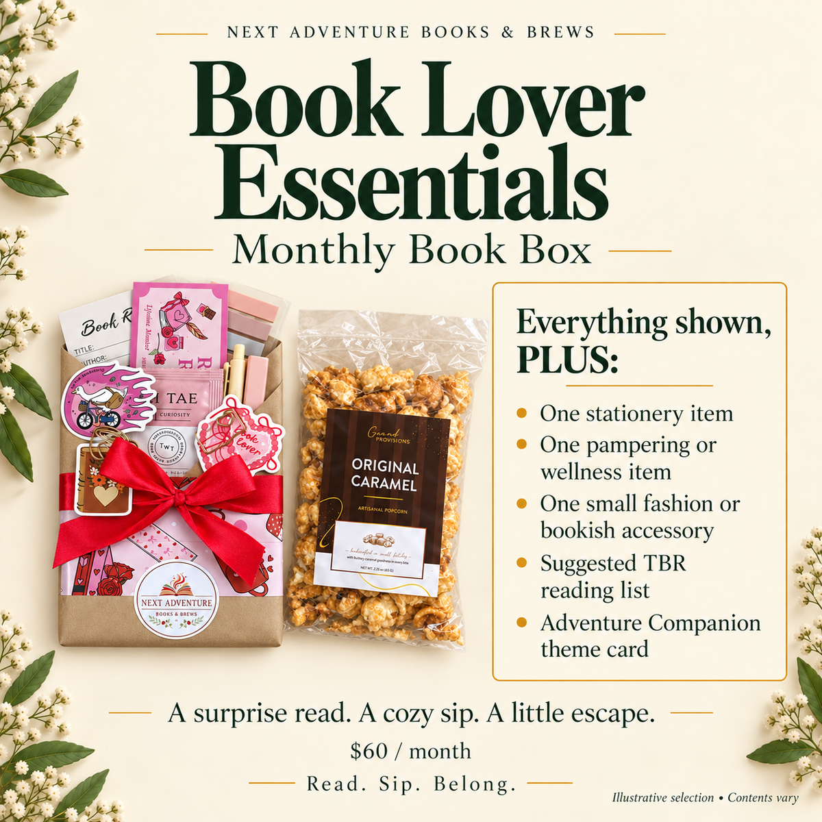 Book Lover Essentials — Monthly Book Box
