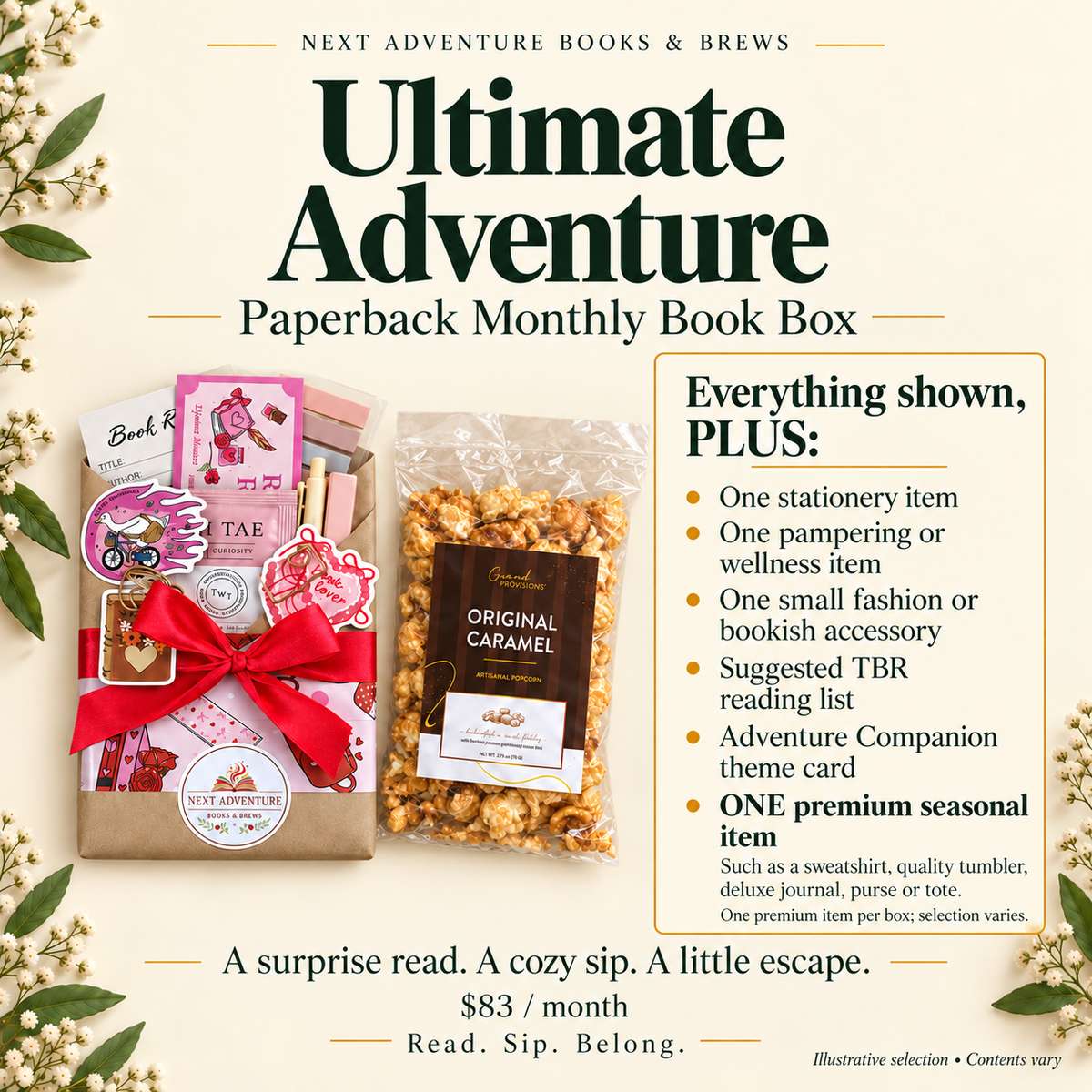 Ultimate Adventure — Paperback Monthly Book Box