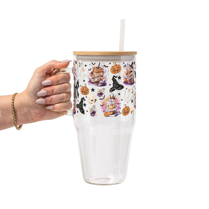 Halloween Fall Coffees Glass Cup, Mug & Tumbler