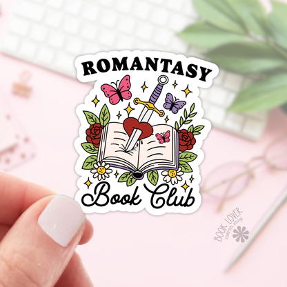 Romantasy Book Club Stickers  / Bookish Merch, Book Lover
