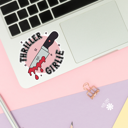 Thriller Girlie Stickers / Bookish Stickers / Book Lover