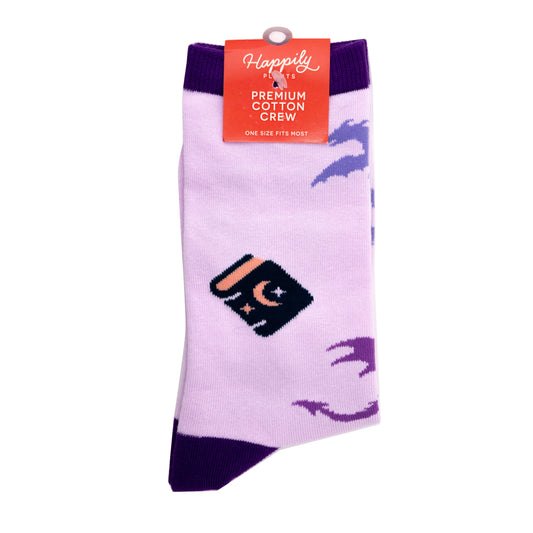 Fantasy Dragon Books Socks - Cotton Blend Unisex