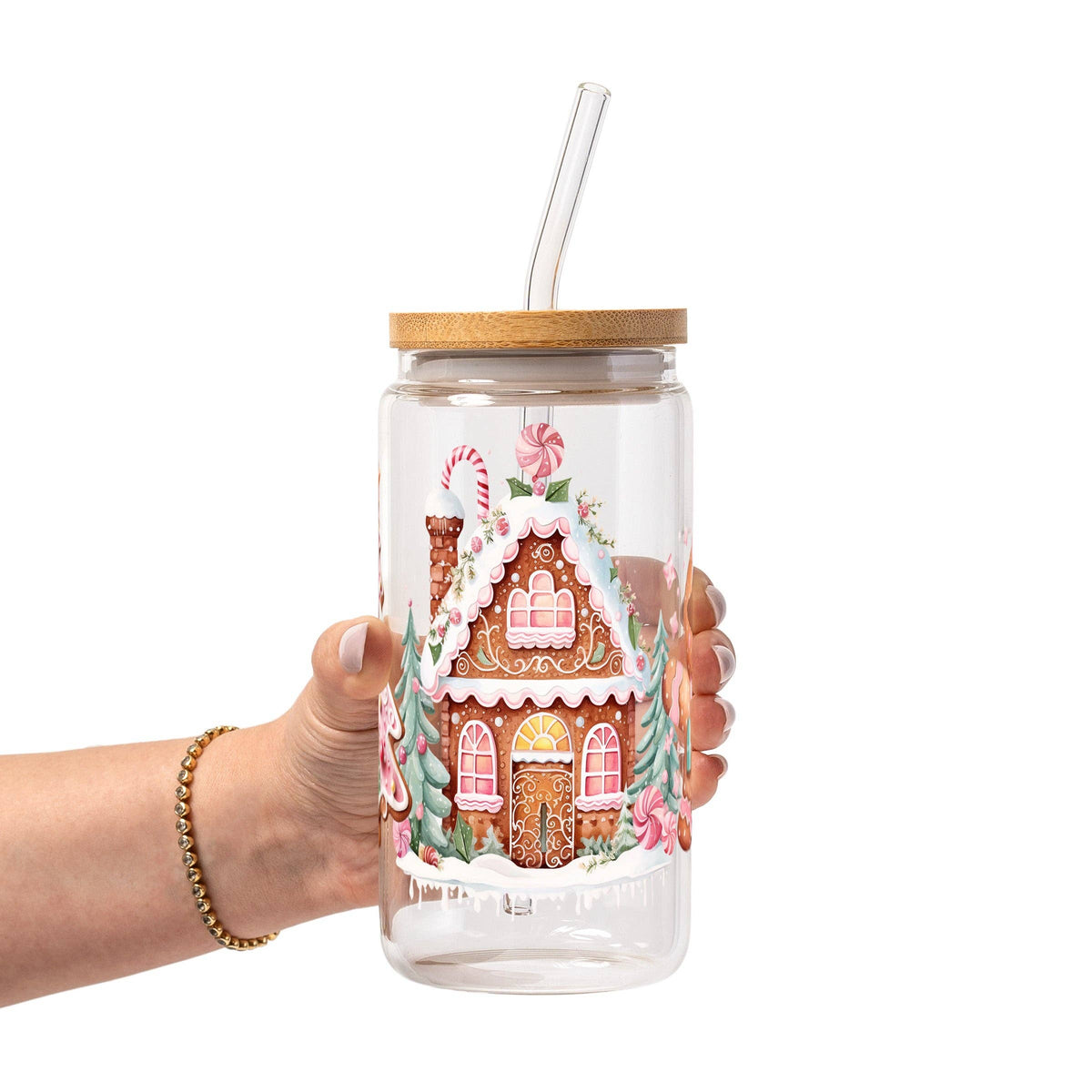 Cozy Christmas Vibes Glass Cup, Mug & Tumbler