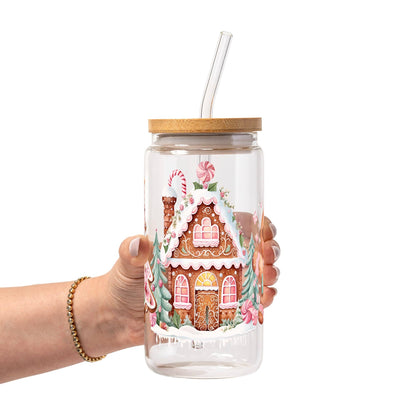 Cozy Christmas Vibes Glass Cup, Mug & Tumbler