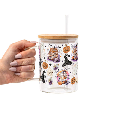 Halloween Fall Coffees Glass Cup, Mug & Tumbler