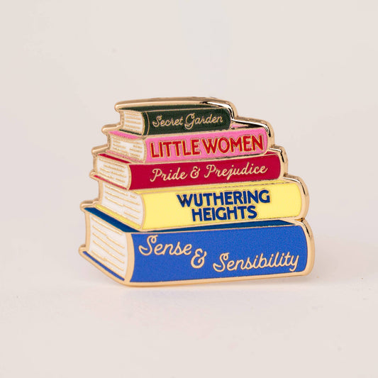 Romantic Classic Book Lovers Book Pin, Literary Gifts