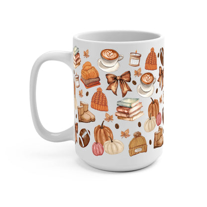 Pumpkin Spice Fall Glass Cup, Mug & Tumbler