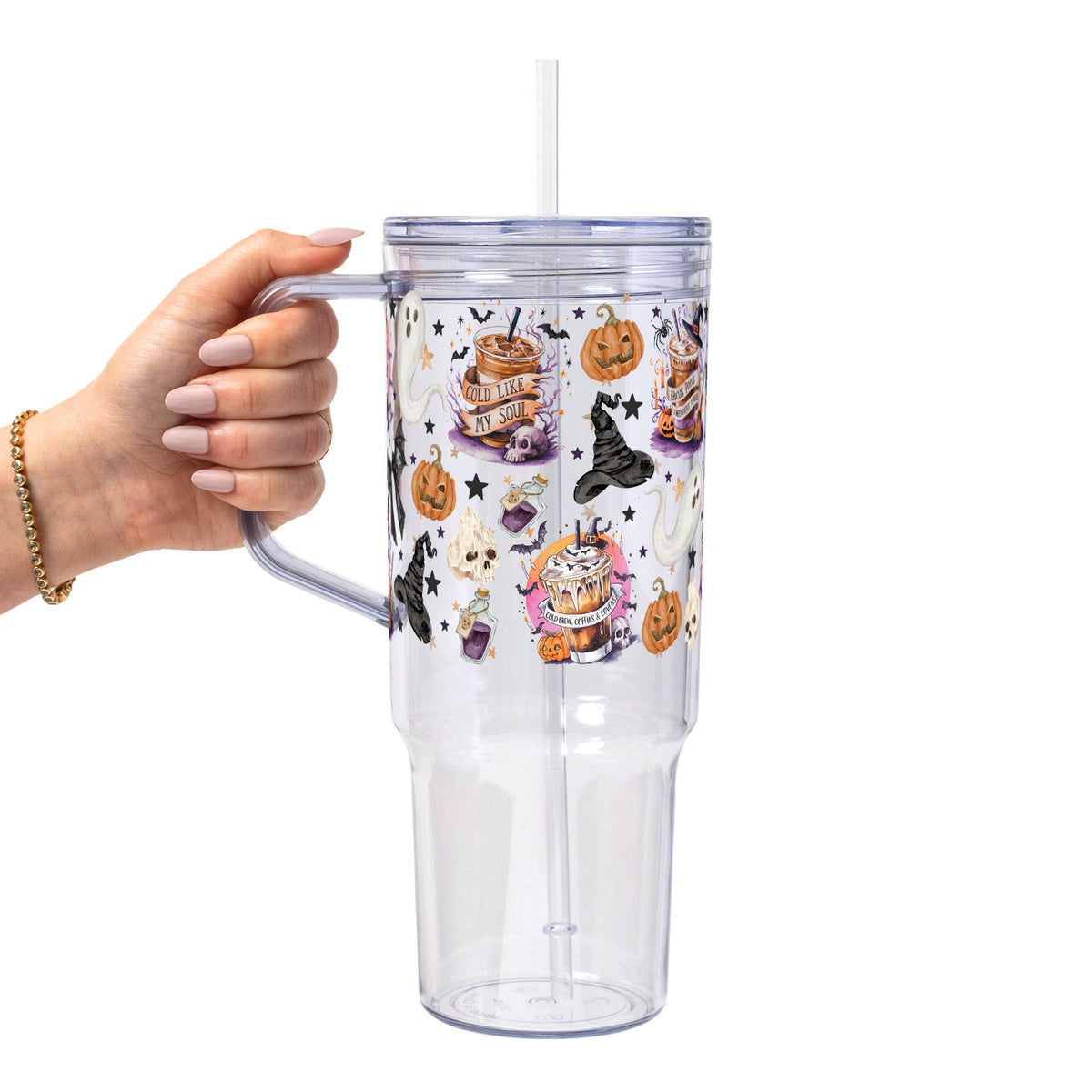 Halloween Fall Coffees Glass Cup, Mug & Tumbler