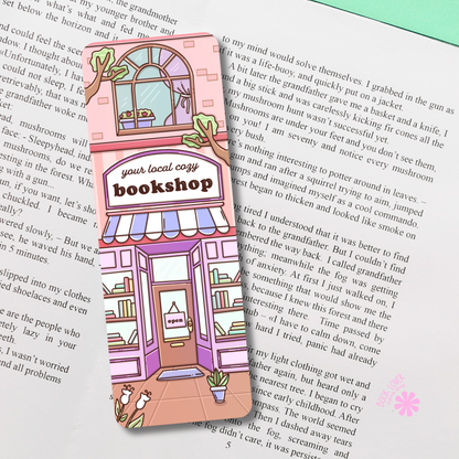 Cozy Bookstore Bookmark / Shop Local Bookish Bookmark