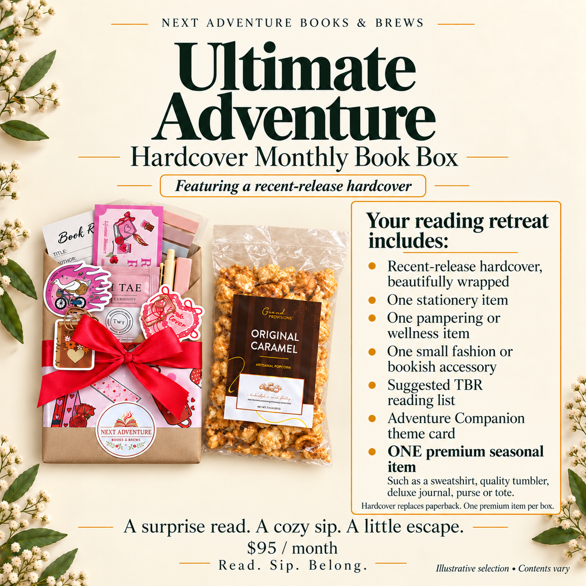 Ultimate Adventure — Recent-Release HARDCOVER Monthly Book Box