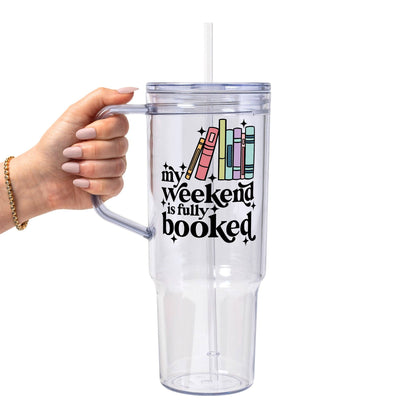 Fully Booked Weekend Glass Cup, Mug & Tumbler