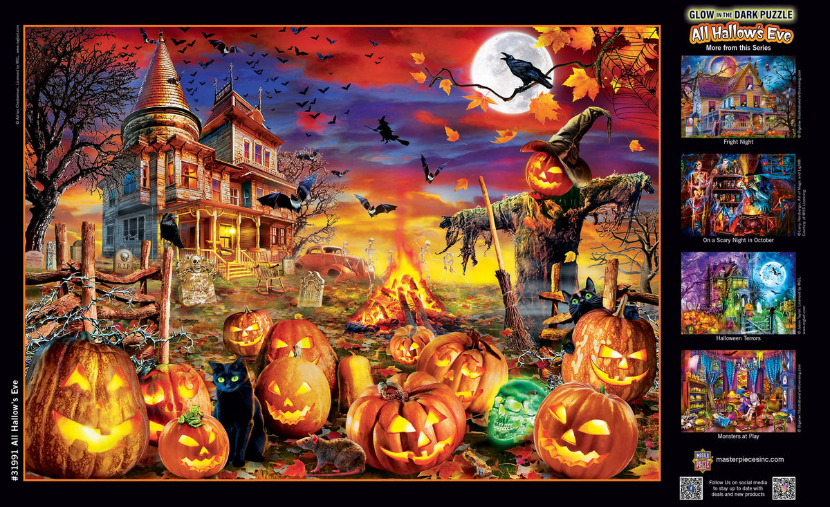 Glow in the Dark - All Hallow's Eve 500 Piece Puzzle