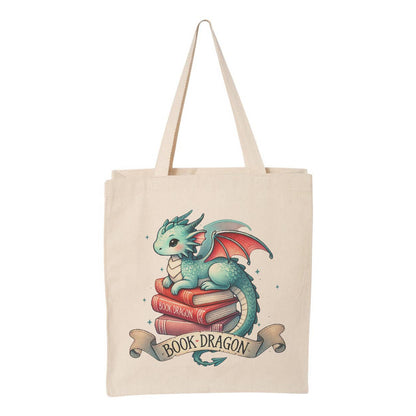 Book Dragon Tote Bag