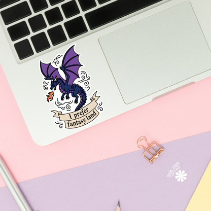 I prefer Fantasy Land Stickers / Bookish Stickers