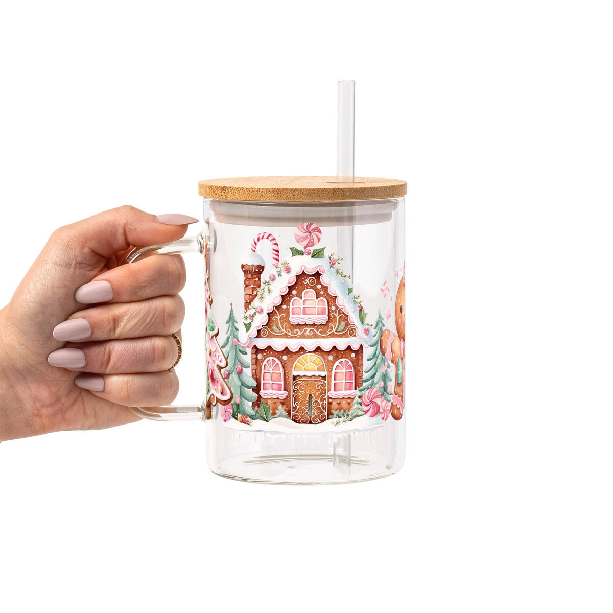 Cozy Christmas Vibes Glass Cup, Mug & Tumbler
