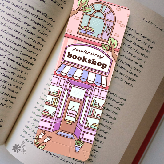 Cozy Bookstore Bookmark / Shop Local Bookish Bookmark