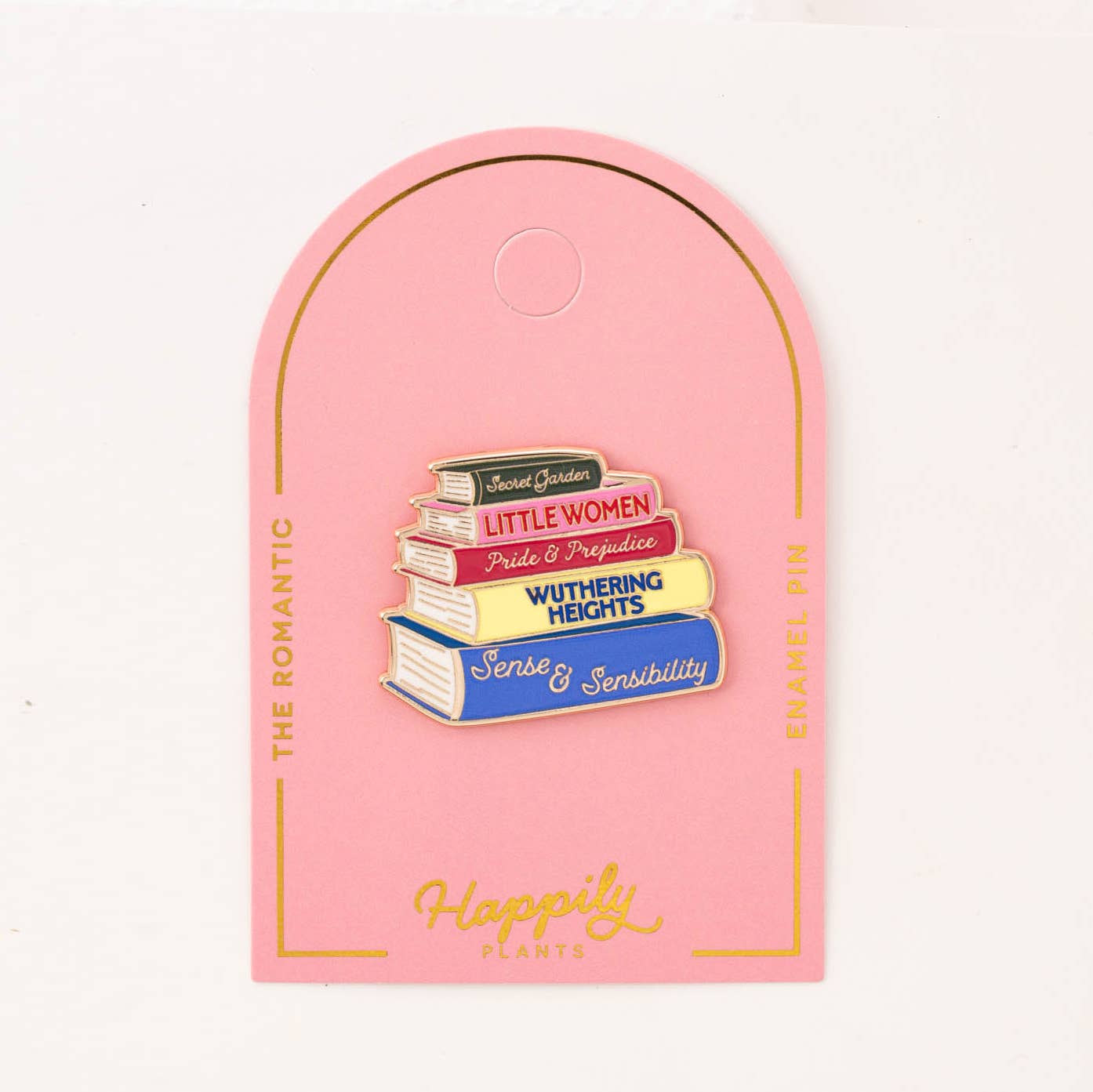 Romantic Classic Book Lovers Book Pin, Literary Gifts