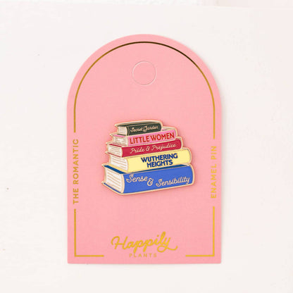 Romantic Classic Book Lovers Book Pin, Literary Gifts