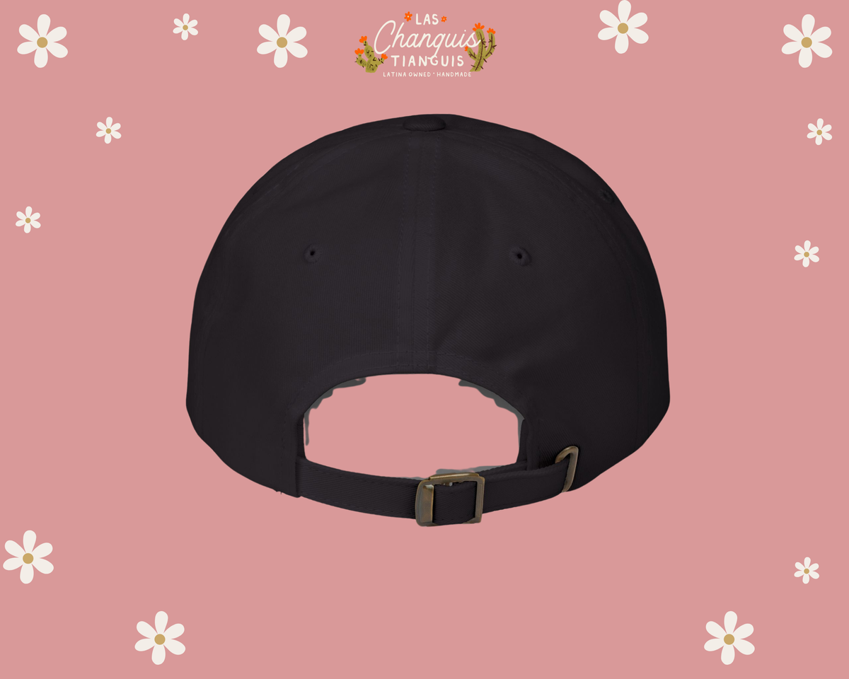 Malcriada Dad Hat – Black | DTF Printed Cap