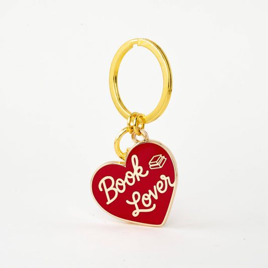 Book Lovers Heart Bag Charm, Book Gift, Literary Gifts