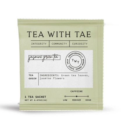 Jasmine Green Chinese Tea - Individually Wrapped Tea Bag
