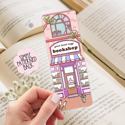 Cozy Bookstore Bookmark / Shop Local Bookish Bookmark